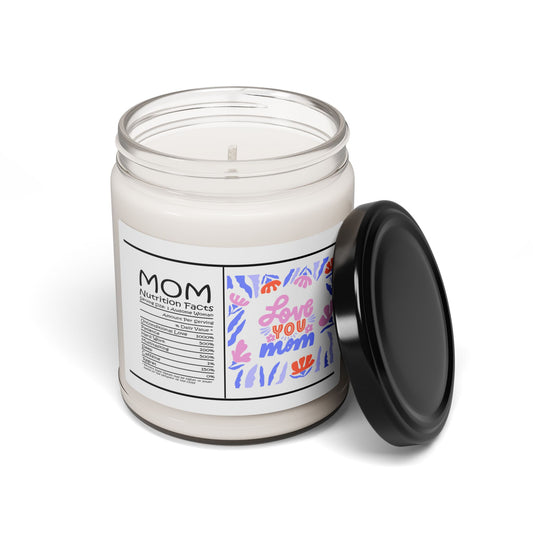 Love You Mom” de Soya 9oz – Regalo Perfecto para el Día de la Madre, Relajación y Decoración del Hogar