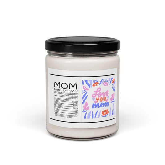 Love You Mom” de Soya 9oz – Regalo Perfecto para el Día de la Madre, Relajación y Decoración del Hogar